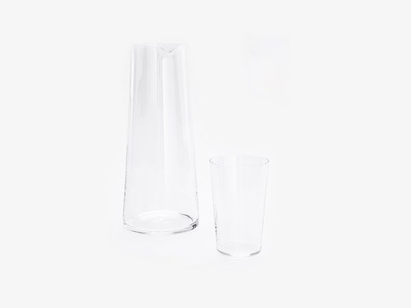 Glaskaraff och vattenglas