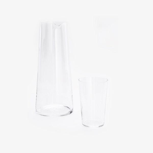 Glaskaraff och vattenglas